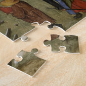 De volkstelling in Bethlehem (door Pieter Bruegel) Legpuzzel (Zijkant)