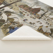 De volkstelling in Bethlehem (door Pieter Bruegel) Sherpa Deken (3/4)