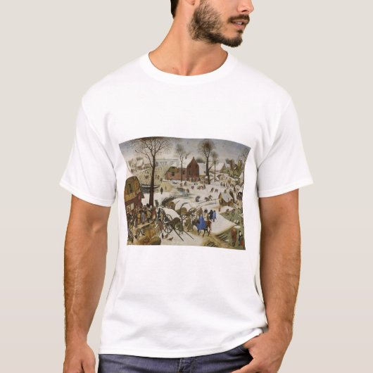 De volkstelling in Bethlehem (door Pieter Bruegel) T-shirt (Voorkant)