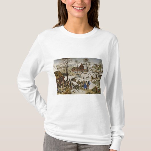 De volkstelling in Bethlehem (door Pieter Bruegel) T-shirt (Voorkant)