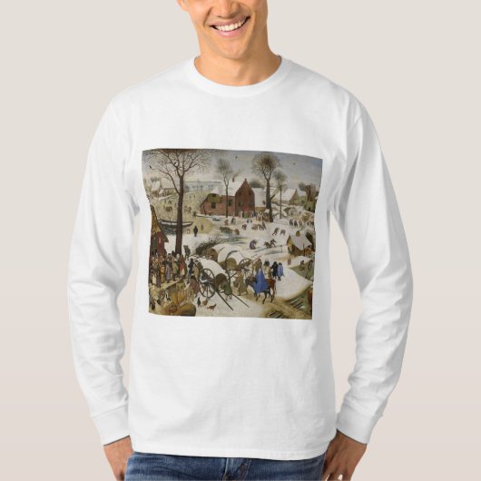 De volkstelling in Bethlehem (door Pieter Bruegel) T-shirt (Voorkant)
