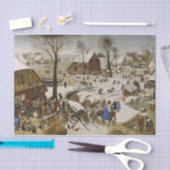 De volkstelling in Bethlehem (door Pieter Bruegel) Tissuepapier (Craft)