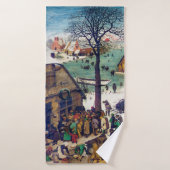 De volkstelling in Bethlehem, Pieter Bruegel Badhanddoek (Badhanddoek)