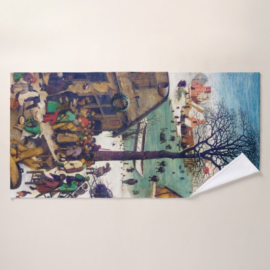 De volkstelling in Bethlehem, Pieter Bruegel Badhanddoek (Badhanddoek)