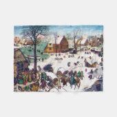 De volkstelling in Bethlehem, Pieter Bruegel Fleece Deken (Voorkant (Horizontaal))