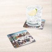 De volkstelling in Bethlehem, Pieter Bruegel Kartonnen Onderzetters (Insitu)