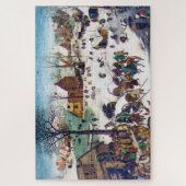De volkstelling in Bethlehem, Pieter Bruegel Legpuzzel (Verticaal)
