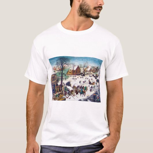De volkstelling in Bethlehem, Pieter Bruegel T-shirt (Voorkant)