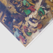 De volkstelling in Bethlehem, Pieter Bruegel Tissuepapier (Detail)