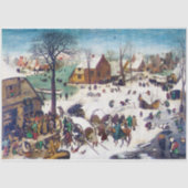 De volkstelling in Bethlehem, Pieter Bruegel Tissuepapier (Voorkant)