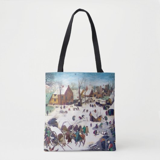 De volkstelling in Bethlehem, Pieter Bruegel Tote Bag (Voorkant)