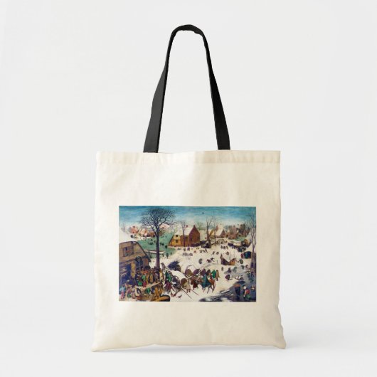 De volkstelling in Bethlehem, Pieter Bruegel Tote Bag (Voorkant)