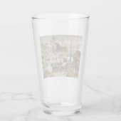 De volkstelling te Bethlehem (door Pieter Bruegel) Glas (Achterkant)