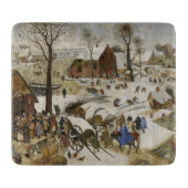 De volkstelling te Bethlehem (door Pieter Bruegel) Snijplank (Voorkant)