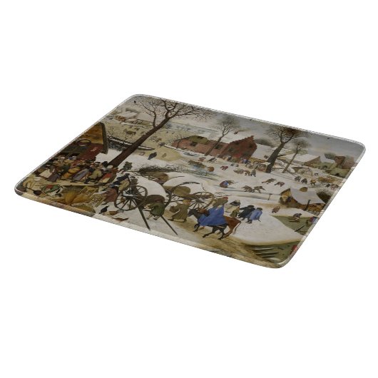 De volkstelling te Bethlehem (door Pieter Bruegel) Snijplank (Hoek)