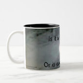 De volle maan is iedereen die een grappige mok is (Links)