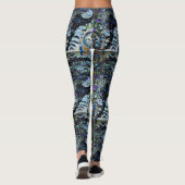 De volle Moon Owl Night Pattered Leggings (Achterkant)