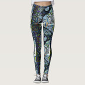 De volle Moon Owl Night Pattered Leggings (Voorkant)