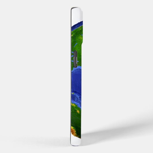 De volledige aarde toont topografische gegevens. Case-Mate iPhone case (Achterkant / Rechts)