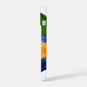 De volledige aarde toont topografische gegevens. iPhone 15 case (Linkerkant)