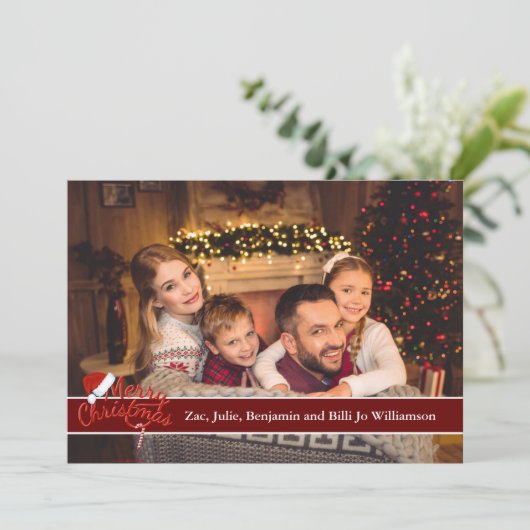 De volledige Foto van de Kaart met Vrolijke (Staand voorkant)