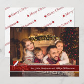 De volledige Foto van de Kaart met Vrolijke (Voorkant / Achterkant)