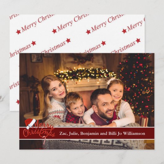 De volledige Foto van de Kaart met Vrolijke (Voorkant / Achterkant)