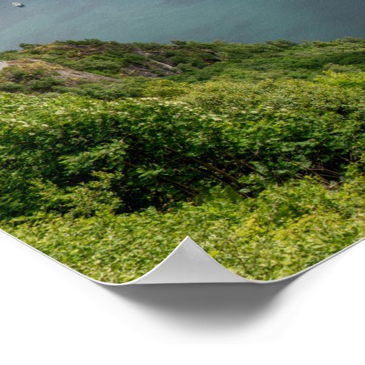 De volledige Geirangerfjord in het poster van pano (Hoek)