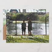 De volledige Kaart Frohe Weihnachten van de Douane (Voorkant / Achterkant)