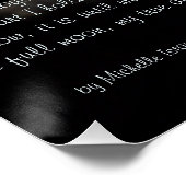 De volledige maan, mijn ware en trouwe vriend ~ ge poster (Hoek)