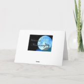 De volledige Maan van de Wolf Kaart (Achterkant)