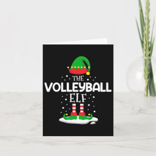 De Volleybal Elf Kerstfamilie Matching Outfi Kaart