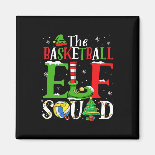 De volleybal Elf Squad Matching Volleybal Speler Magneet (Voorkant)