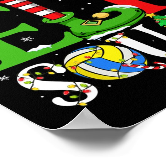 De volleybal Elf Squad Matching Volleybal Speler Poster (Hoek)