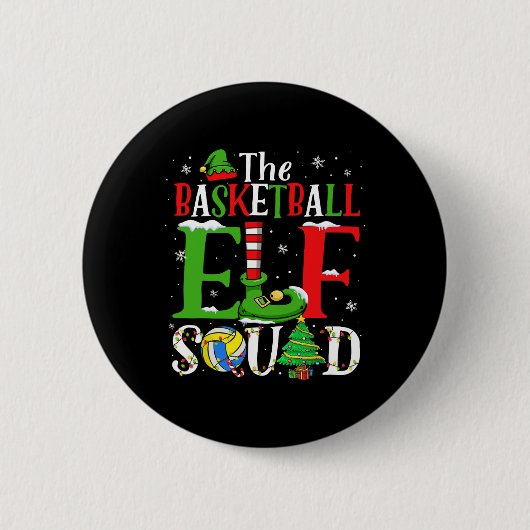 De volleybal Elf Squad Matching Volleybal Speler Ronde Button 5,7 Cm (Voorkant)
