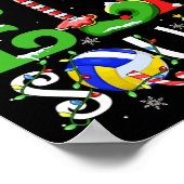 De volleybal Elf Xmas Elf Pet Sschattig SS Schatti Poster (Hoek)