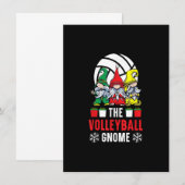 De Volleybal Kabouter Sportliefhebber Prettig Kers Kaart (Voorkant / Achterkant)
