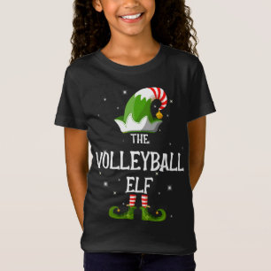 De volleyball Elf Family Matching Group Kerstmis T-shirt