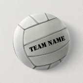 De volleybalnaam van uw team Button (Voorkant)
