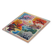 "De volmaakte harmonie van Natuur" Tegeltje (Zijkant)