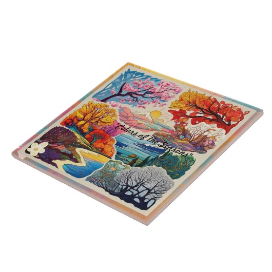 "De volmaakte harmonie van Natuur" Tegeltje (Zijkant)