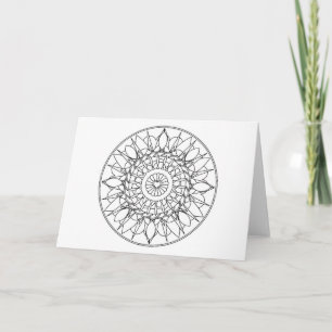 De volwassen Kleurende Kaart van de Nota Mandala