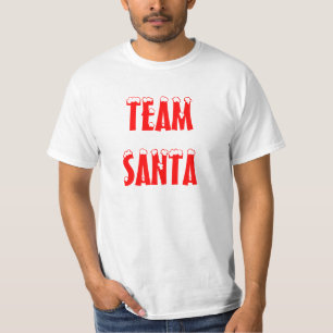 De Volwassene van de Kerstman van het team T-shirt