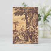 De vondst van Mozes Bijbelse Kunst Heilige Kaart (Staand voorkant)