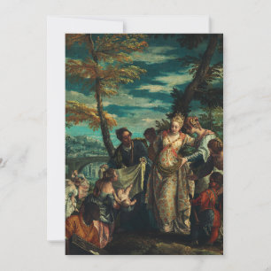 De vondst van Mozes door Veronese Fijne Kunst Bedankkaart