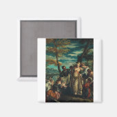De vondst van Mozes door Veronese Fine Art Magneet (Voorkant / Achterkant)