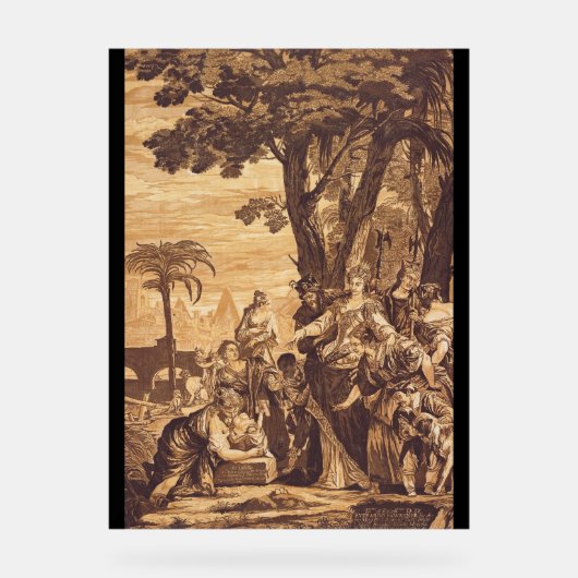 De vondst van Mozes uit het boek Exodus Acryl Bord (Voorkant)