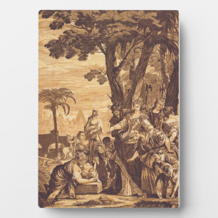 De vondst van Mozes uit het boek Exodus Fotoplaat