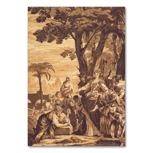 De vondst van Mozes uit het boek Exodus Kaart (Voorkant)