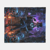 De Voodoo Gentleman Baron Samedi Fleece Deken (Voorkant (Horizontaal))